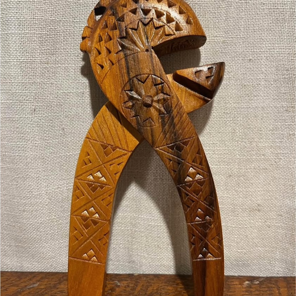 Vintage Hand Carved Wooden Nutcracker